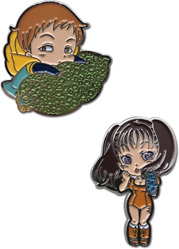THE SEVEN DEADLY SINS - KING & DIANE PINS