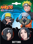 Naruto 4 Button Set #2