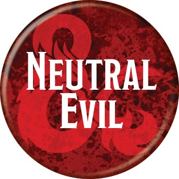 D&D Neutral Evil 1 1/4" Button