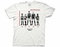 ATTACK ON TITAN LINEUP ADULT T-SHIRT