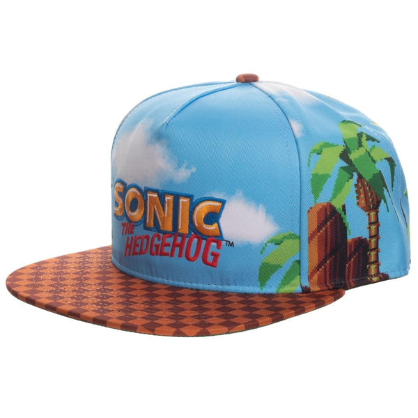 Sonic Allover Print With Embroidery Snapback