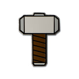 Mjornir Thors Hammer Enamel Pin