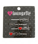 LOUNGEFLY I LOVE NERDS HAIRPINS