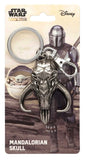 Star Wars The Mandalorian Skull Pewter Key Ring
