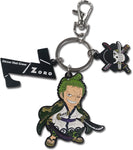 ONE PIECE - ZORO WANO VERSION SD WITH ICON THREE CHARM KEYCHAIN