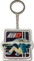 INITIAL D (COMIC) - FUJIWARA TAKUMI AND GT-APEX KEYCHAIN