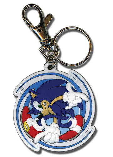 SONIC THE HEDGEHOG SPINNING SONIC KEYCHAIN