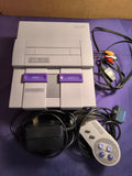 Super NES System with wires and 1 controller