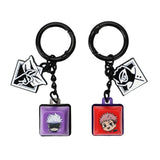 Jujutsu Kaisen Yuji and Gojo Key Cap Clicker Keychain Set