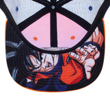 Dragon Ball Z anime cartoon symbol Orange adjustable hat cap for Men