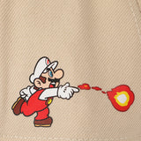 Super Mario Bros Fire Mario White & Red Retro Grandpa Snapback Hat