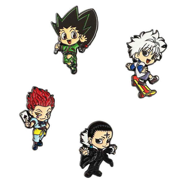 HUNTER X HUNTER GON, KILLUA, HISOKA & CHROLLO LAPEL PINS