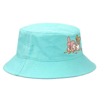 MY MELODY FLAT EMBROIDERED BUCKET HAT