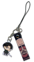 ATTACK ON TITAN - LEVI SD METAL CELL PHONE CHARM