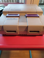 Super NES System with wires and 1 controller