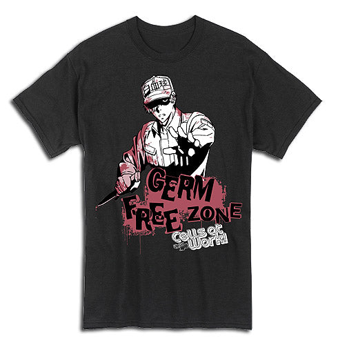 CELLS AT WORK! - GERM FREE ZONE ADULT SHIRT