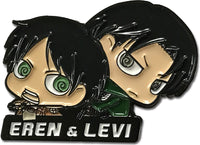 ATTACK ON TITAN - EREN AND LEVI PINS 1