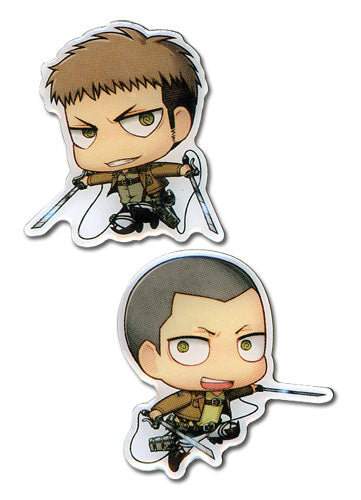 ATTACK ON TITAN - SD JEAN & CONNY METAL PINS