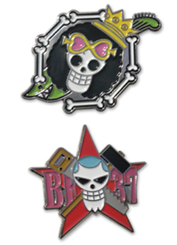 One Piece - Chopper & Nico Robin Skull Pin Set