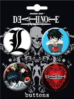 Death Note 4 Button Set