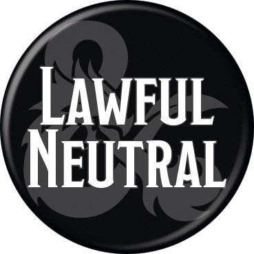 D&D Lawful Neutral 1 1/4" Button