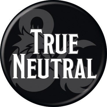 D&D True Neutral 1 1/4" Button