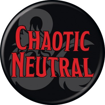 D&D Chaotic Neutral 1 1/4" Button