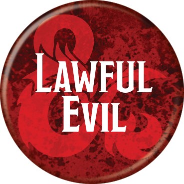 D&D Lawful Evil 1 1/4" Button