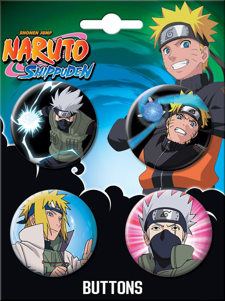 Naruto 4 Button Set