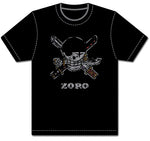 ONE PIECE - ZORO PIRATE FLAG DISTRESSED ADULT SHIRT