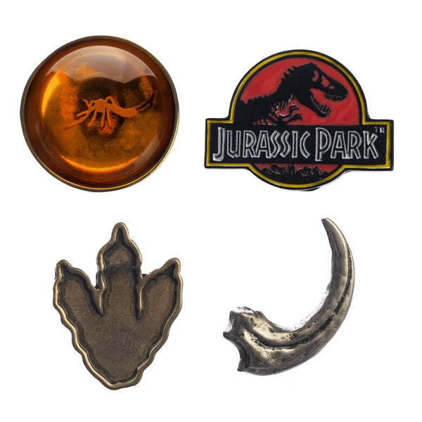 Jurassic Park 4 Pack Lapel Pins