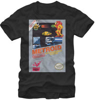 Metroid NES Box Art Adult Shirt
