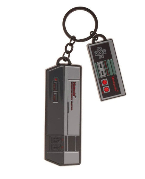 Nintendo NES Console and Controller Metal Keychain