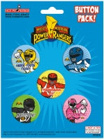 Power Rangers 5 Button Pack