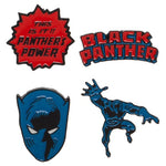 Black Panther Pin Set - blue, red & black