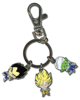 Dragonball Z Metal Keychain - Goku, Vegeta & Piccolo