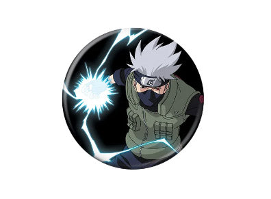 Naruto Kakashi Lightning 1.25" Button