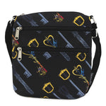 LOUNGEFLY X DISNEY KINGDOM HEARTS AOP KEYS NYLON PASSPORT BAG