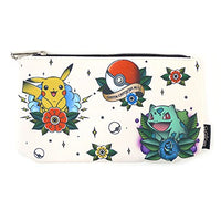 Loungefly Pokemon Large Coin/Cosmetic Bag Pikachu Bulbasaur Squirtle Charmander