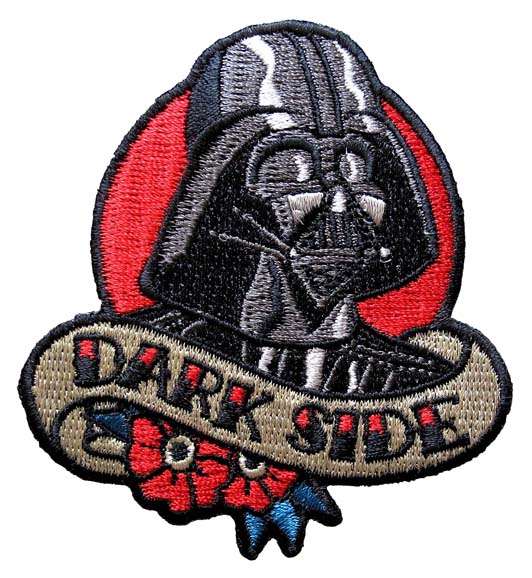 Loungefly Star Wars Darth Vader Dark Side Tattoo Art Embroidered Patch