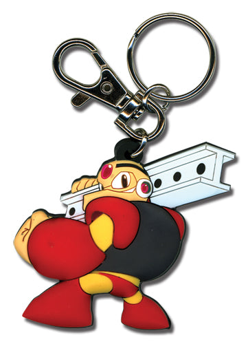 Mega Man Powered Up Keychain - Guts Man
