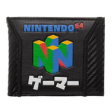 Nintendo 64 Carbon Fiber Bi-Fold Wallet