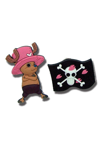 One Piece Pin Set - Chopper and Flag