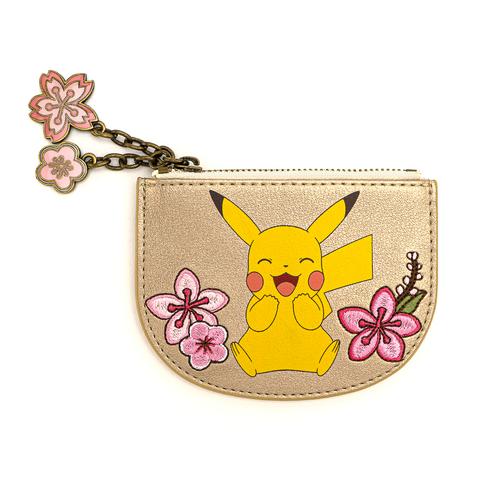 LOUNGEFLY X POKEMON PIKACHU AND EEVEE FLORAL FRIENDSHIP CARDHOLDER