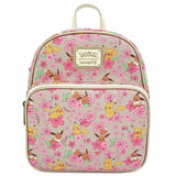 LOUNGEFLY X POKEMON PIKACHU AND EEVEE FLORAL FRIENDSHIP AOP CONVERTIBLE MINI BACKPACK