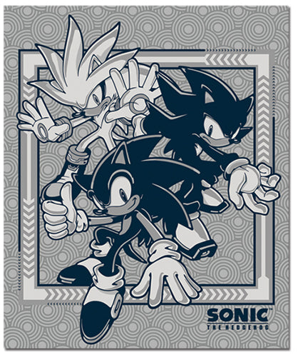 Sonic The Hedgehog - Group Plush Throw Blanket