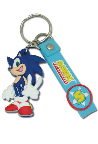SONIC THE HEDGEHOG PVC KEYCHAIN WITH STRAP