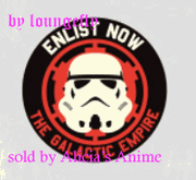 Star Wars 1 1/4 inch Button by Loungefly - Enlist Now Galactic Empire