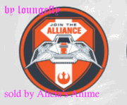 Star Wars 1 1/4 inch Button by Loungefly - Join The Alliance - Rebel Snowspeeder