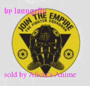Star Wars 1 1/4 inch Button by Loungefly - Join the Empire - TIE Fighter Squadron